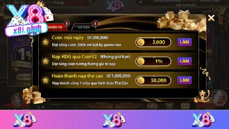 Các chương trình khuyến mãi hấp dẫn tại X8