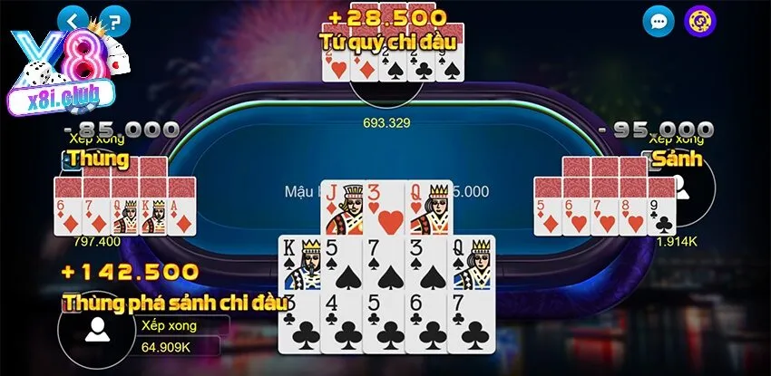 Những lợi ích khi chơi mậu binh online tại X8